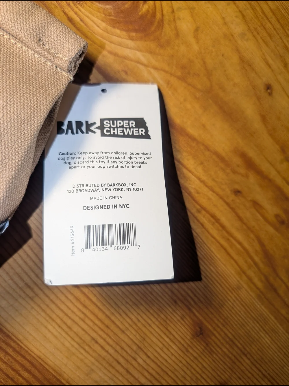 Bark pouch printed canvas